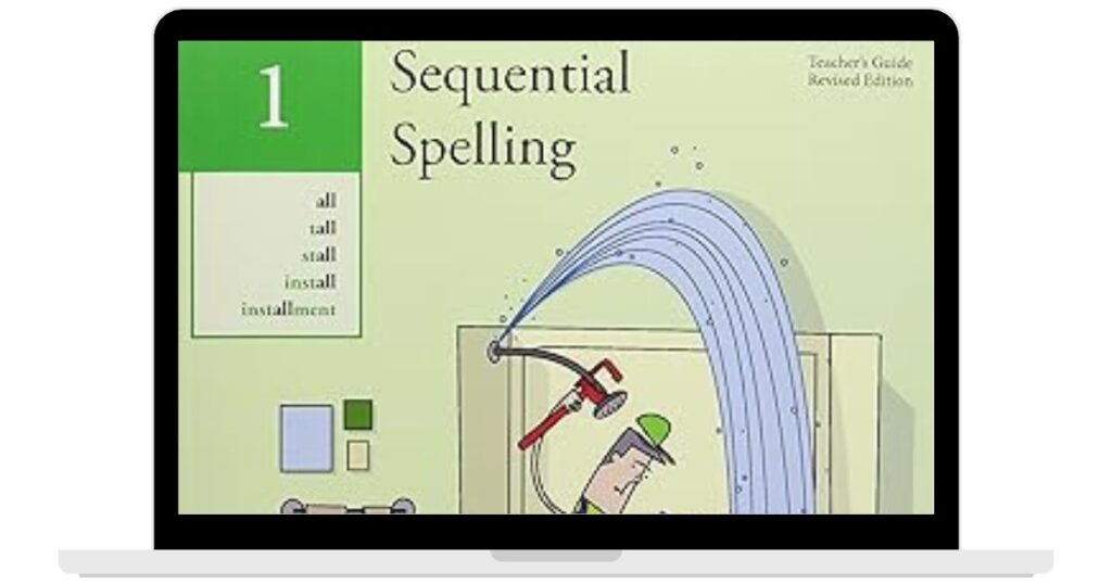 Screenshot of Sequential Spelling. EBLI spelling word lists can be built from commercial programs.