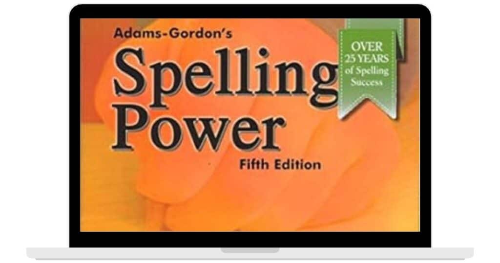 Screenshot of the Spelling Power book.