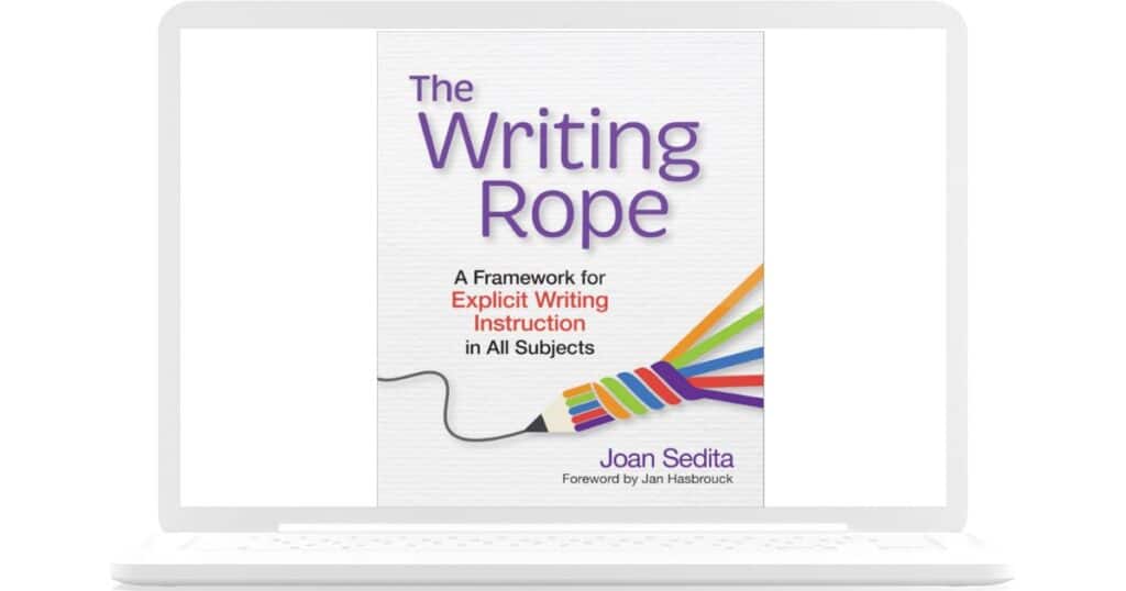 Screenshot of The Writing Rope book.